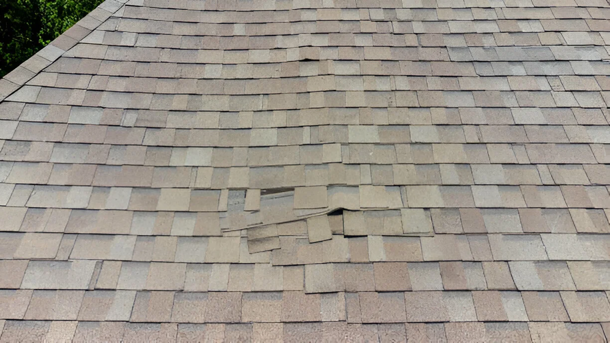 Rubber Roofing Damage